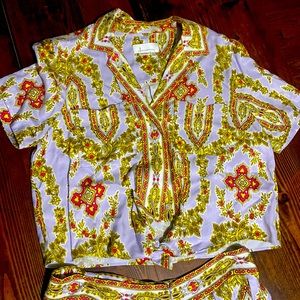 Anthropology Skirt and shirt set